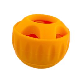 Dog Silicone Slow Tableware Molar Food Leakage Toy Pet Pets Supplies (Option: Slow Food Ball Orange)