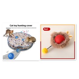 Cat Toy Self-Hi Funny Cat Rolling Ball Pets Relief Toy Pet Products (Option: Plush Cat Ball Red Set)