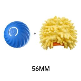 Pet Dog Rubber Ball Toys For Dogs Resistance To Bite Dog Chew Toys Puppy Pets Dogs Training Products (Option: Blue sea urchin sleeve 56mm)