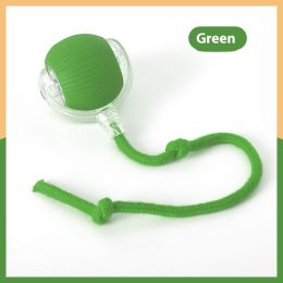 Interactive Cat Toy Ball Super Drive Cat Rolling Ball (Option: With Rope Style Green)