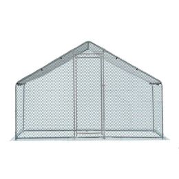 6.5 X 10 Ft Large Metal Chicken Coop, Walk-in Poultry Cage Chicken Hen Run House With Waterproof Cover, Rabbits Cats Dogs Farm Pen For Outdoor Ba (Option: Defaulttitle)